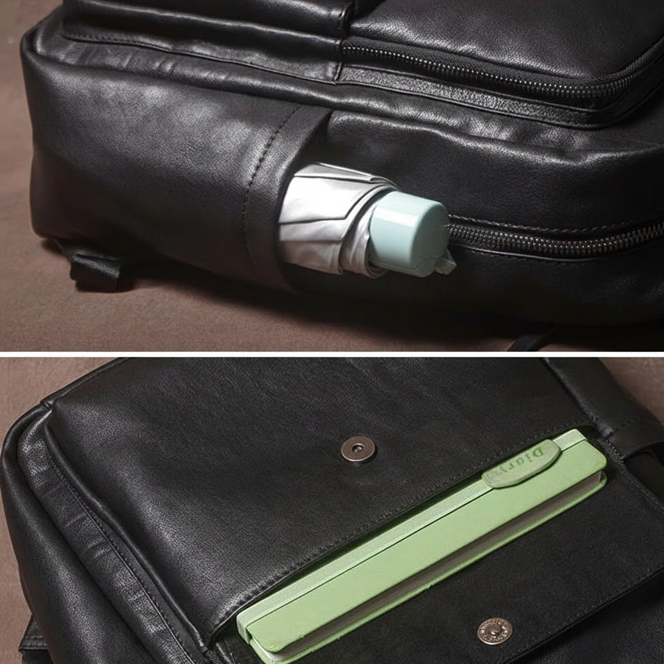 Leren Luxe Rugzak - Model Summit