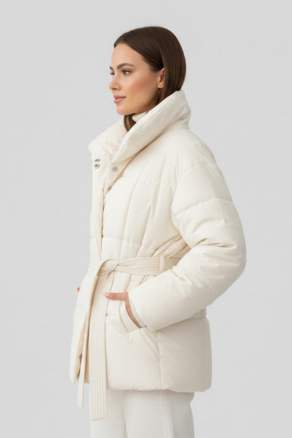 Isabelle - Jas met Ceintuur en Capuchon