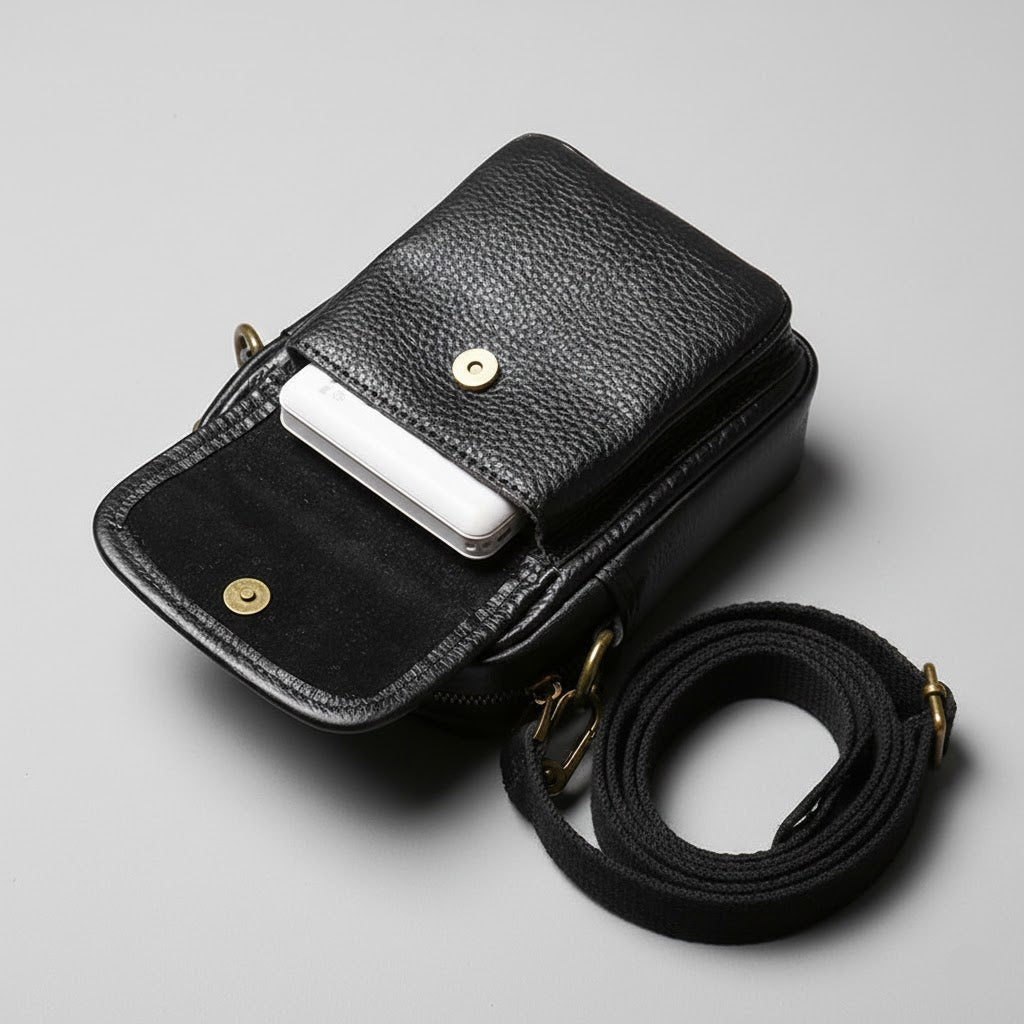 Leren Crossbody Tas - Model Apex