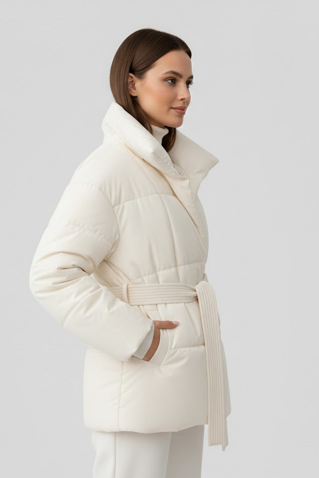 Isabelle - Jas met Ceintuur en Capuchon