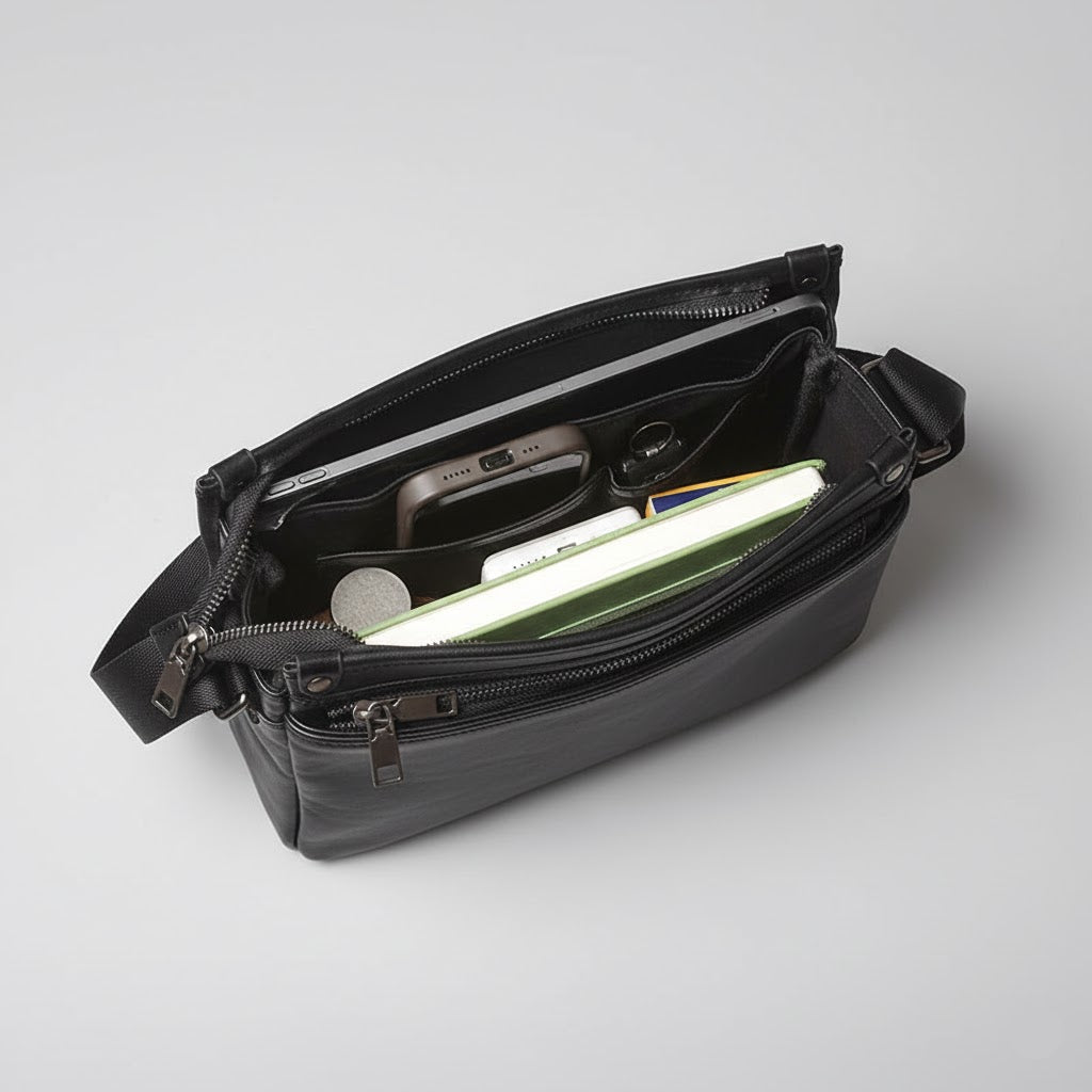 Leren Crossbody Tas - Model Maverick