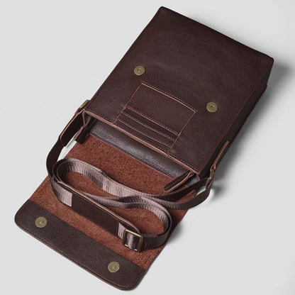 Leren Crossbody Tas - Model Vortex