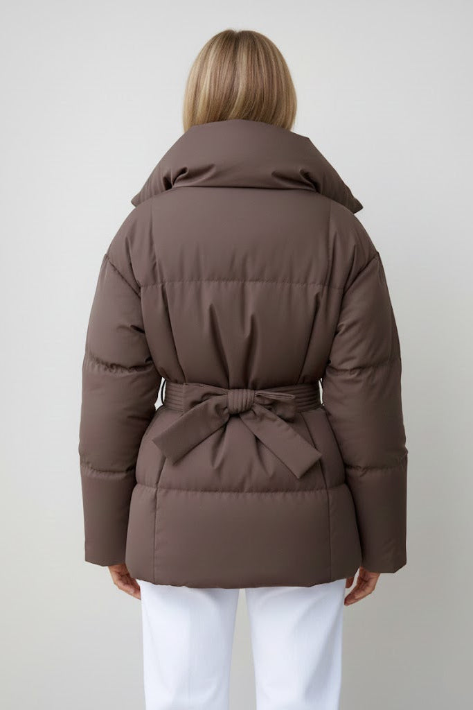 Isabelle - Jas met Ceintuur en Capuchon