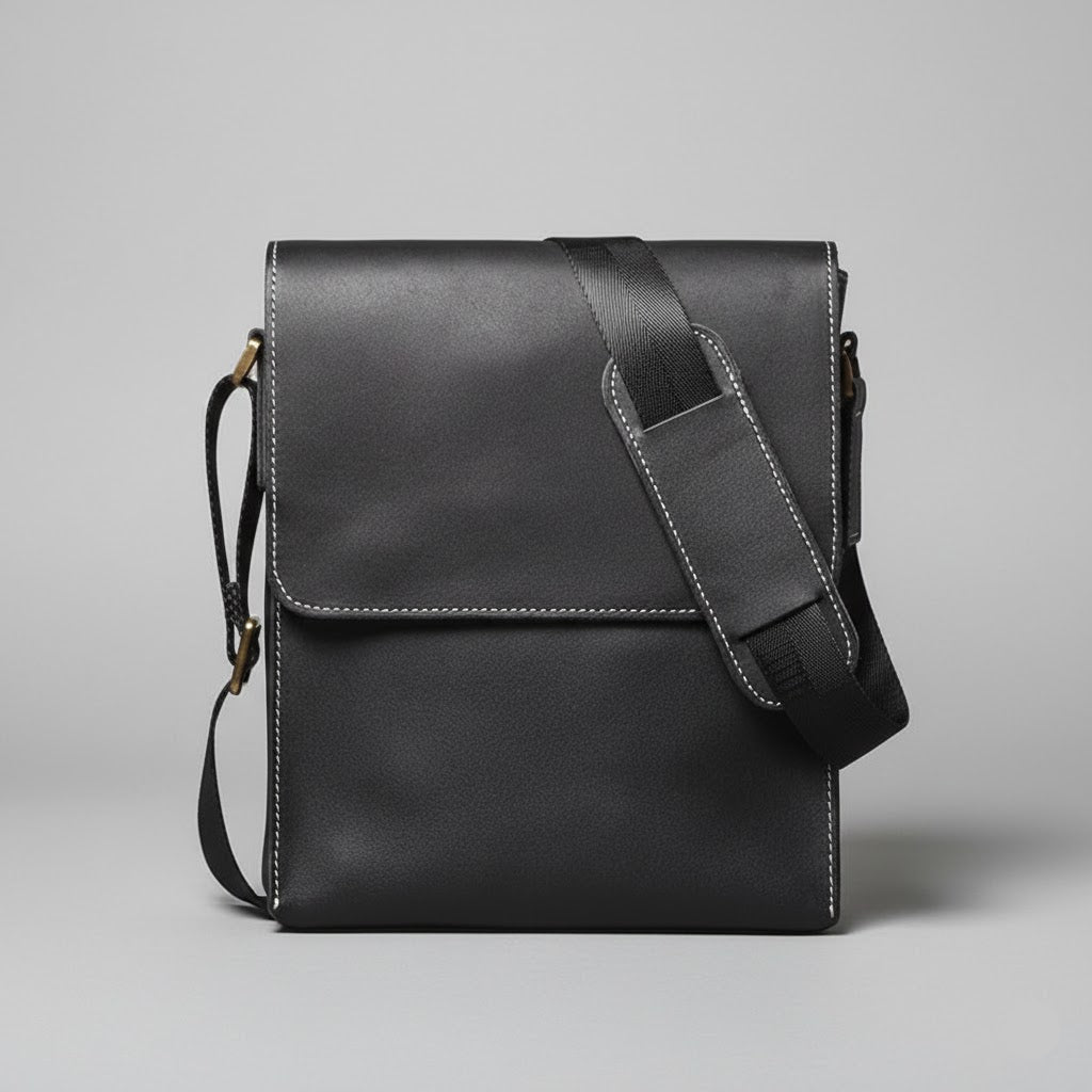 Leren Crossbody Tas - Model Vortex