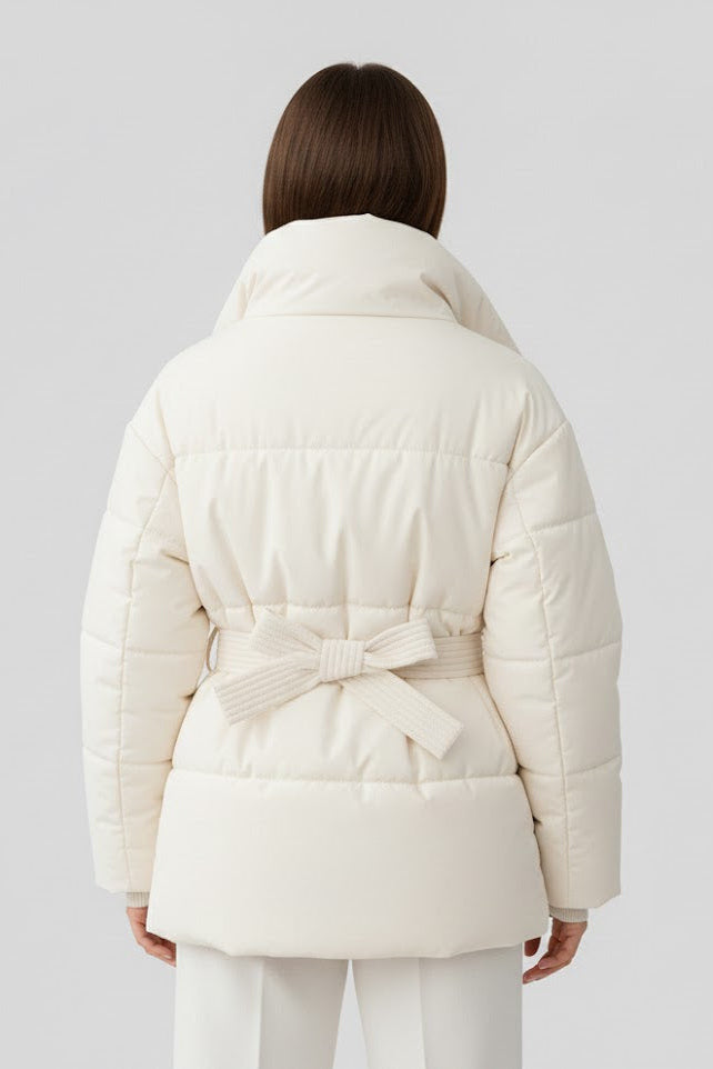 Isabelle - Jas met Ceintuur en Capuchon