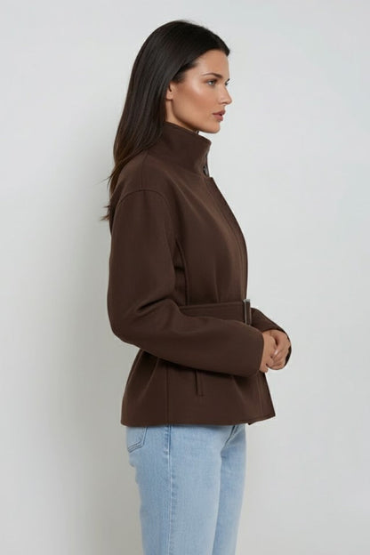 Elegant Tweed - Jas met Ceintuur