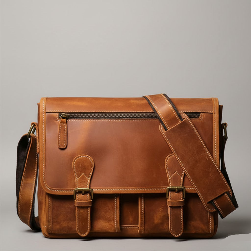 Leren Crossbody Tas - BRONCO Heritage Edition