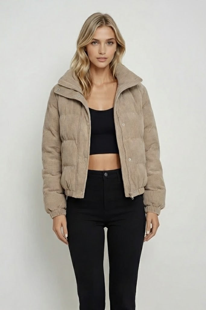 Ribbed Comfort - Geribde Zip-Up Jas