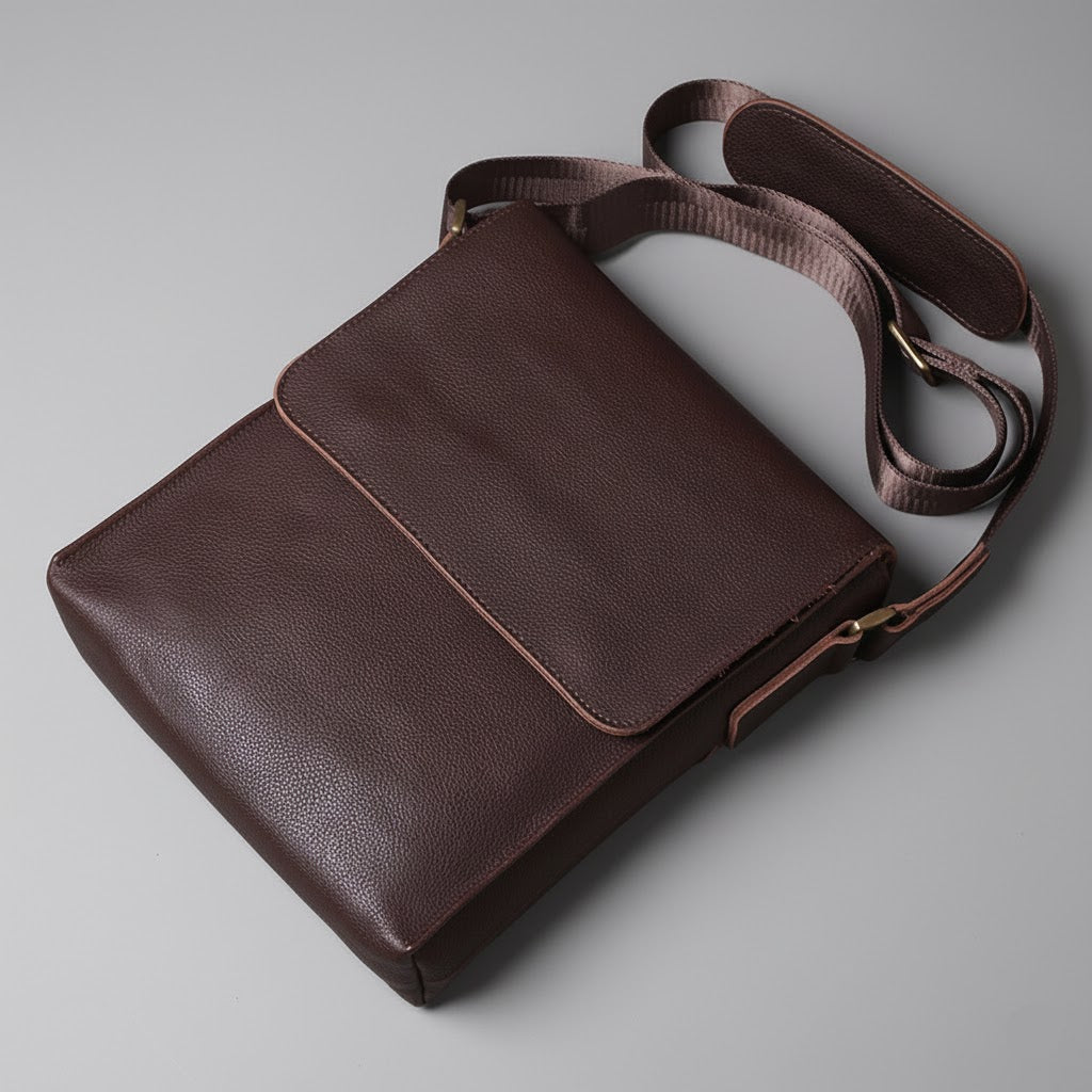 Leren Crossbody Tas - Model Vortex