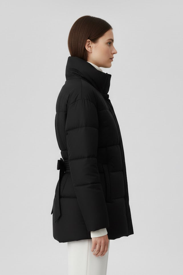 Isabelle - Jas met Ceintuur en Capuchon