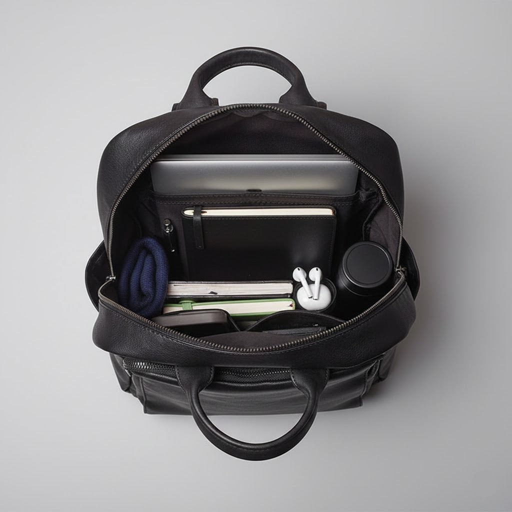 Leren Luxe Rugzak - Model Summit