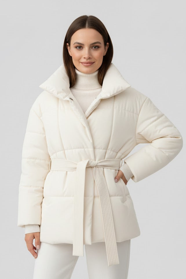 Isabelle - Jas met Ceintuur en Capuchon