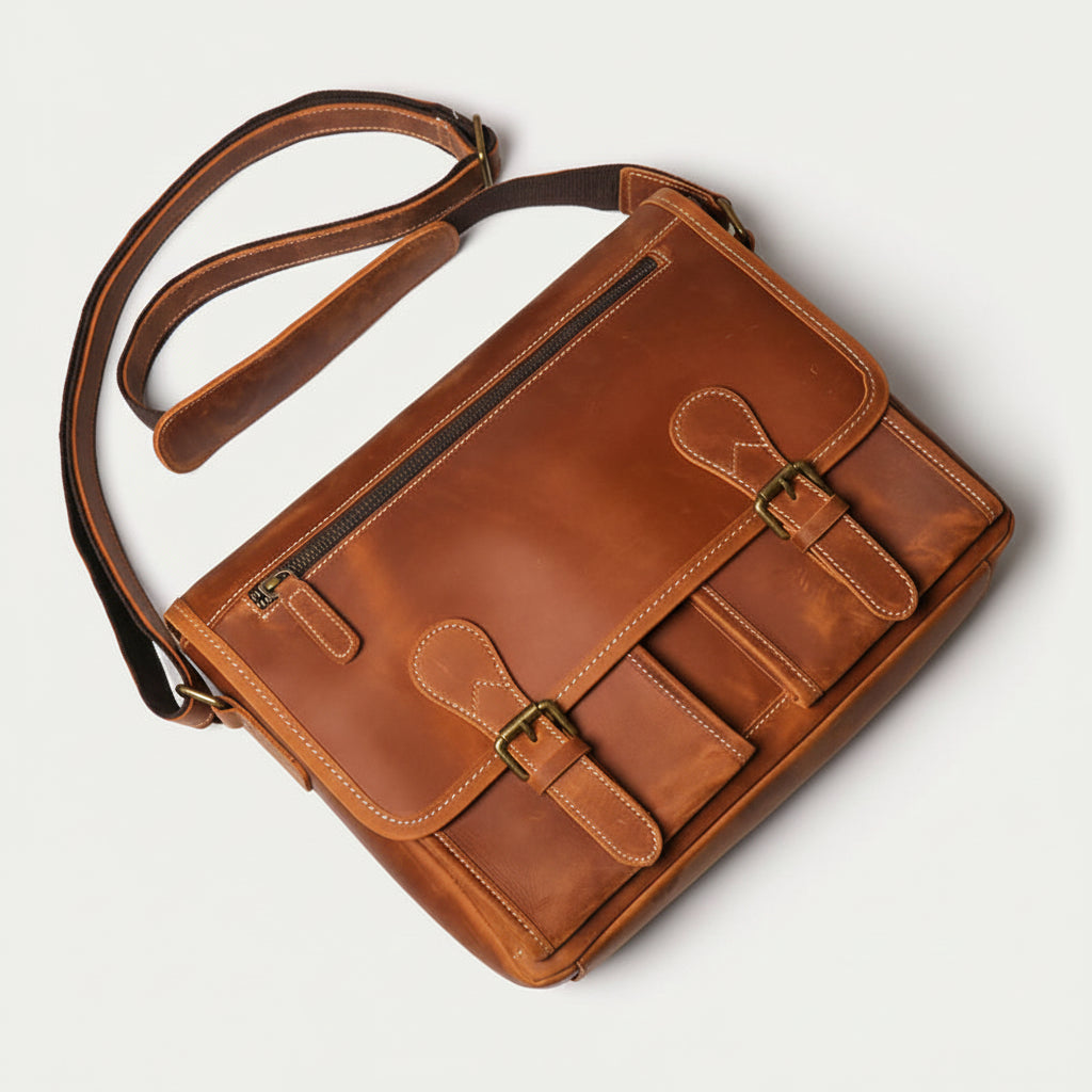 Leren Crossbody Tas - BRONCO Heritage Edition