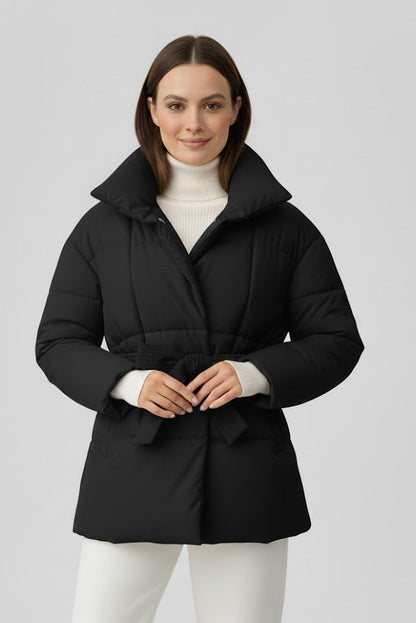 Isabelle - Jas met Ceintuur en Capuchon