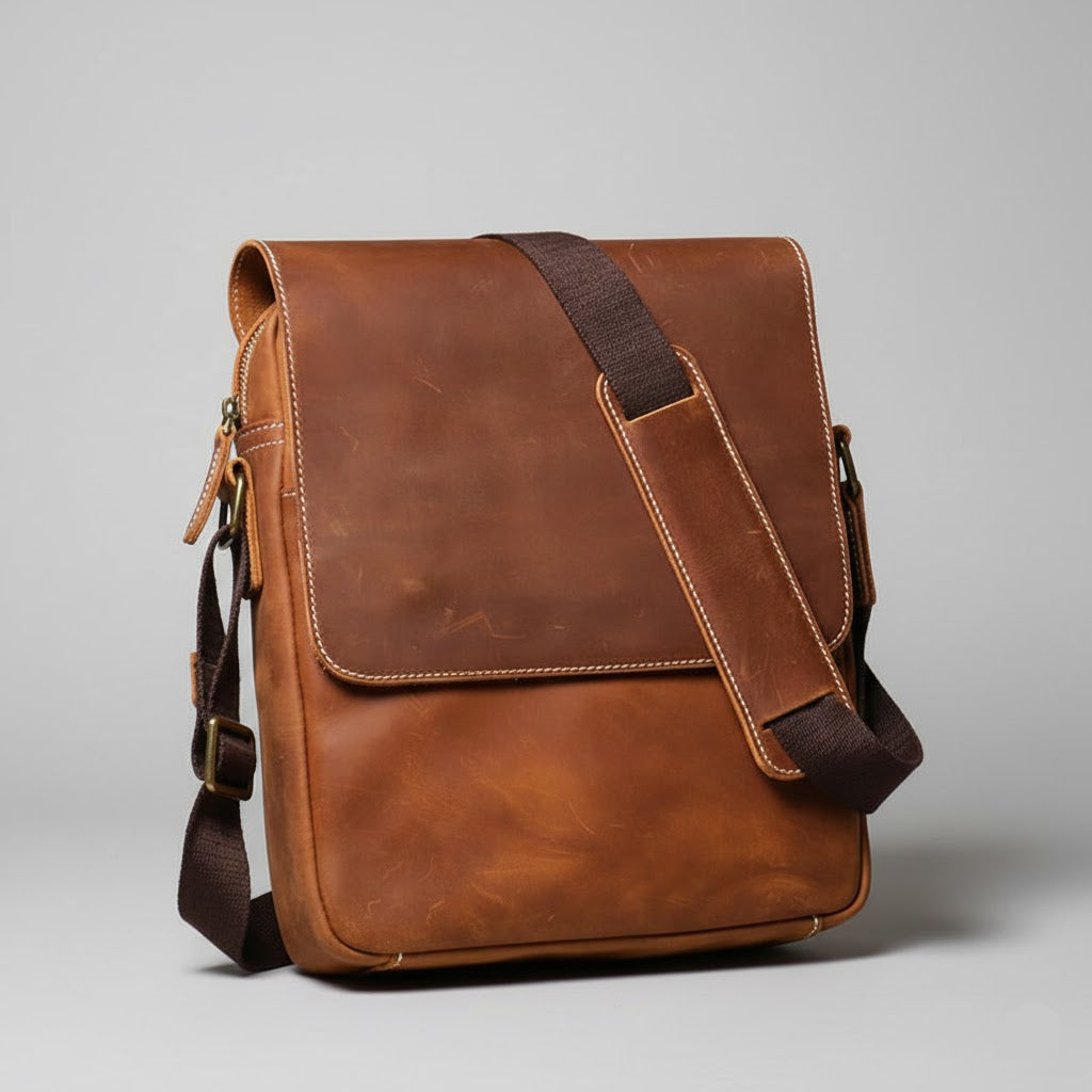 Leren Crossbody Tas - Model Atlas