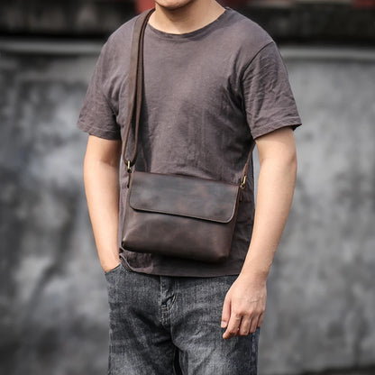 Leren Crossbody Tas - Model Kali