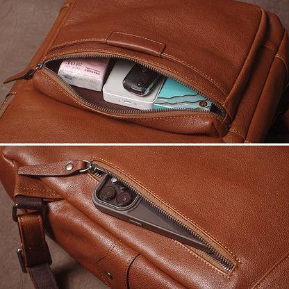 Leren Weekend Rugzak - Model Explorer